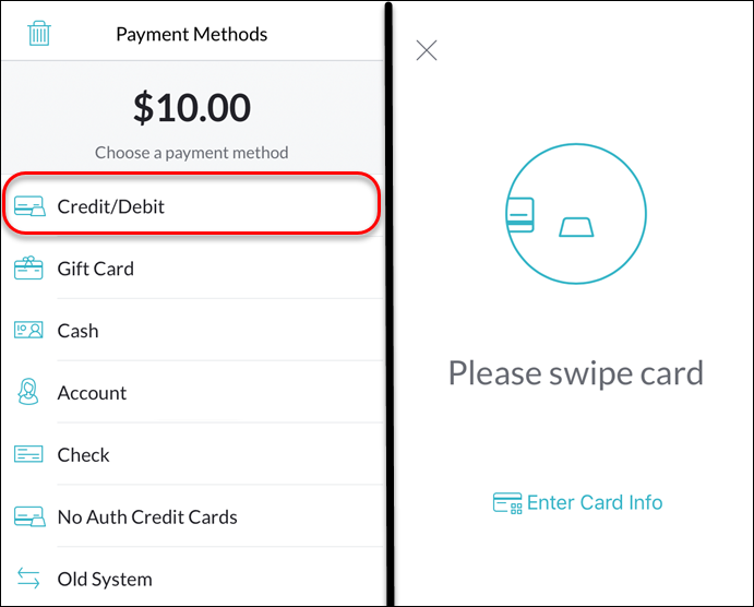 Mobile credit card swiper UNIIMAG II (iOS)