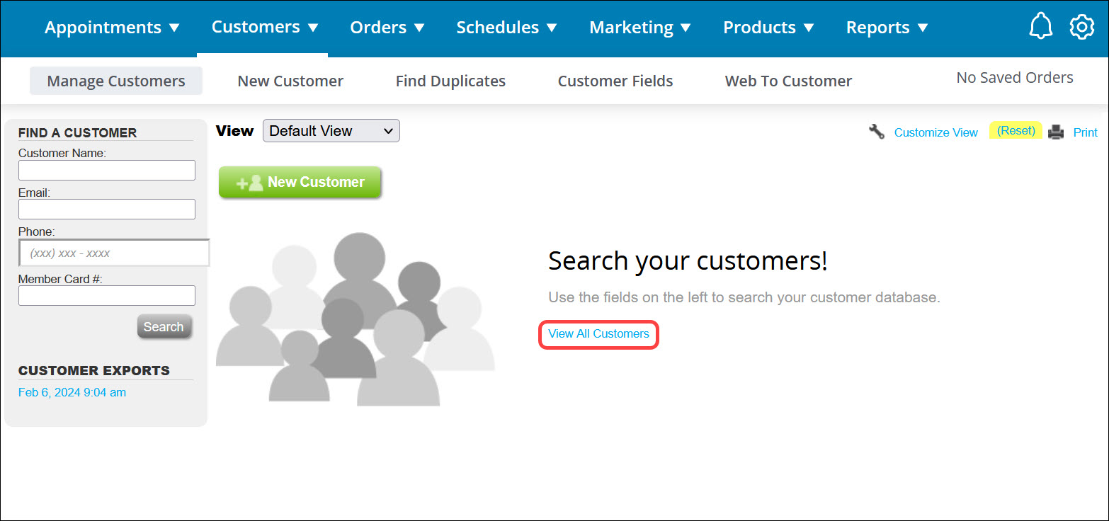 How to export a copy of your customers to a CSV file - Booker