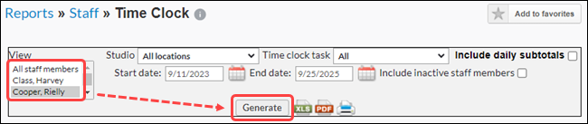Reasons your staff member may not be able to clock out in the Time Clock