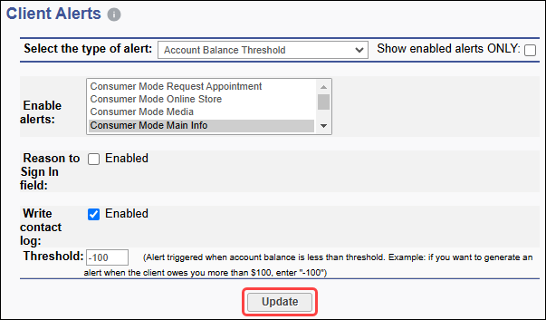 How to create a link for clients to pay their balance