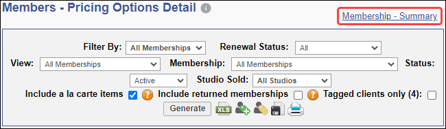 Membership report