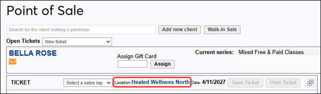 How to choose a sale location in a multi-location site