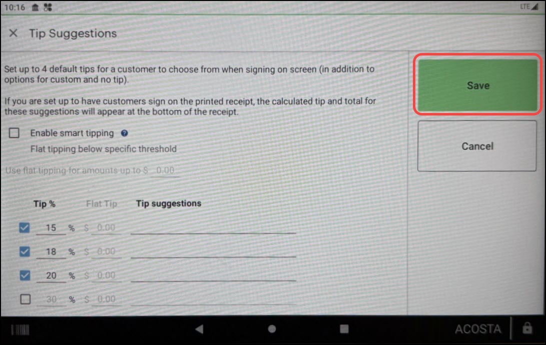 How to setup a clover mini device version 2 accounts booker
