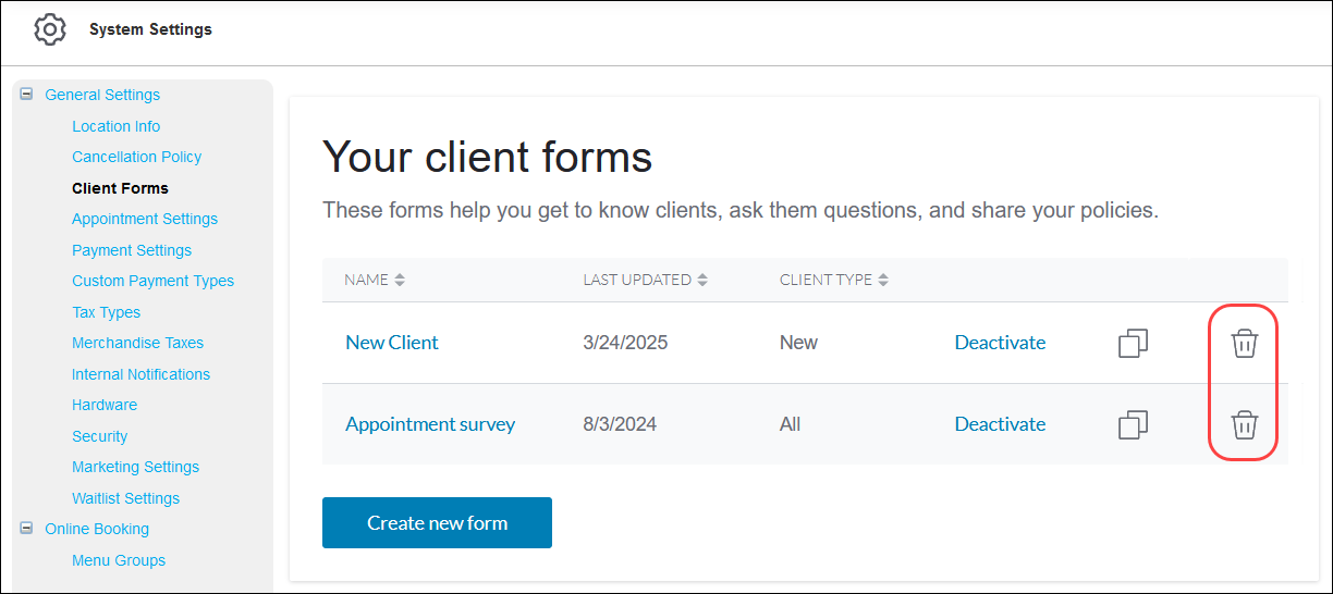 Client Forms: Overview (Booker video tutorial)