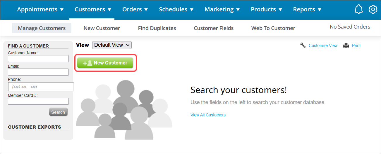 How to add a new customer (Booker)