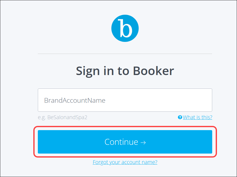 Brand Accounts: How to add a brand-level login (Booker)