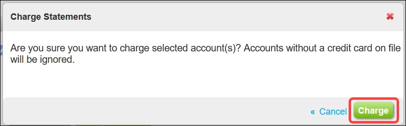 Account Balance Charge Report (Booker)