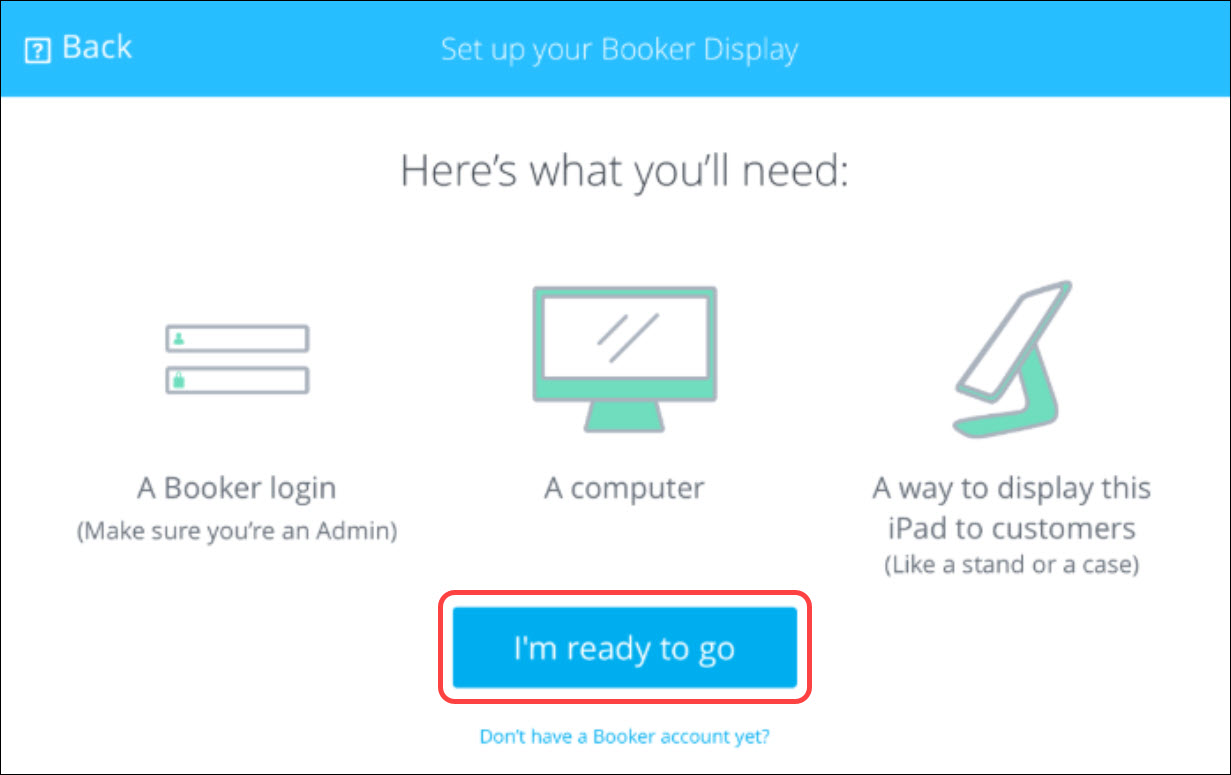 How to set up the Booker Display app (Version 2)