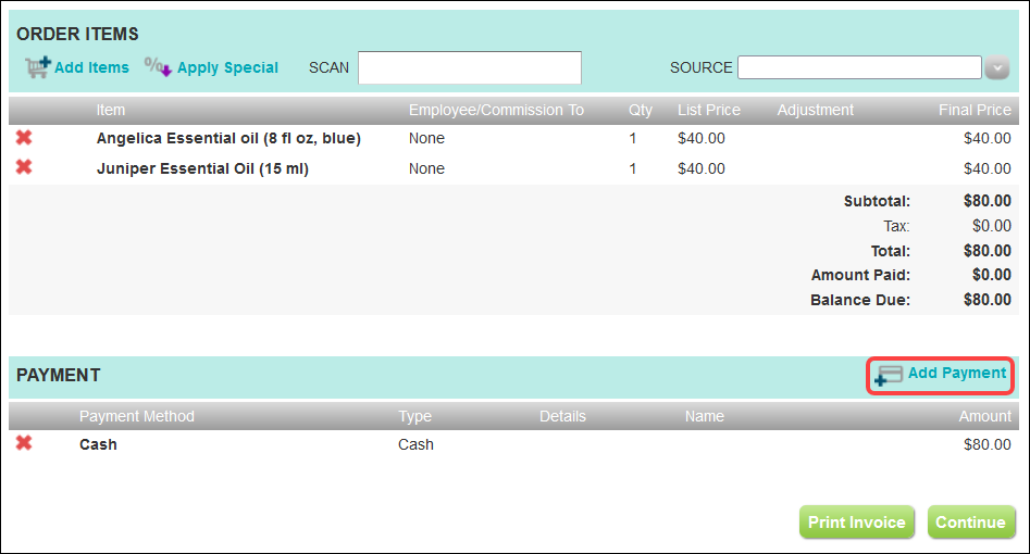 How to save or delete a saved order (Booker Version 1)
