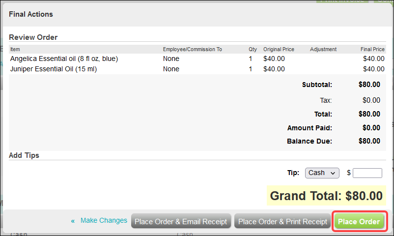 How to save or delete a saved order (Booker Version 1)