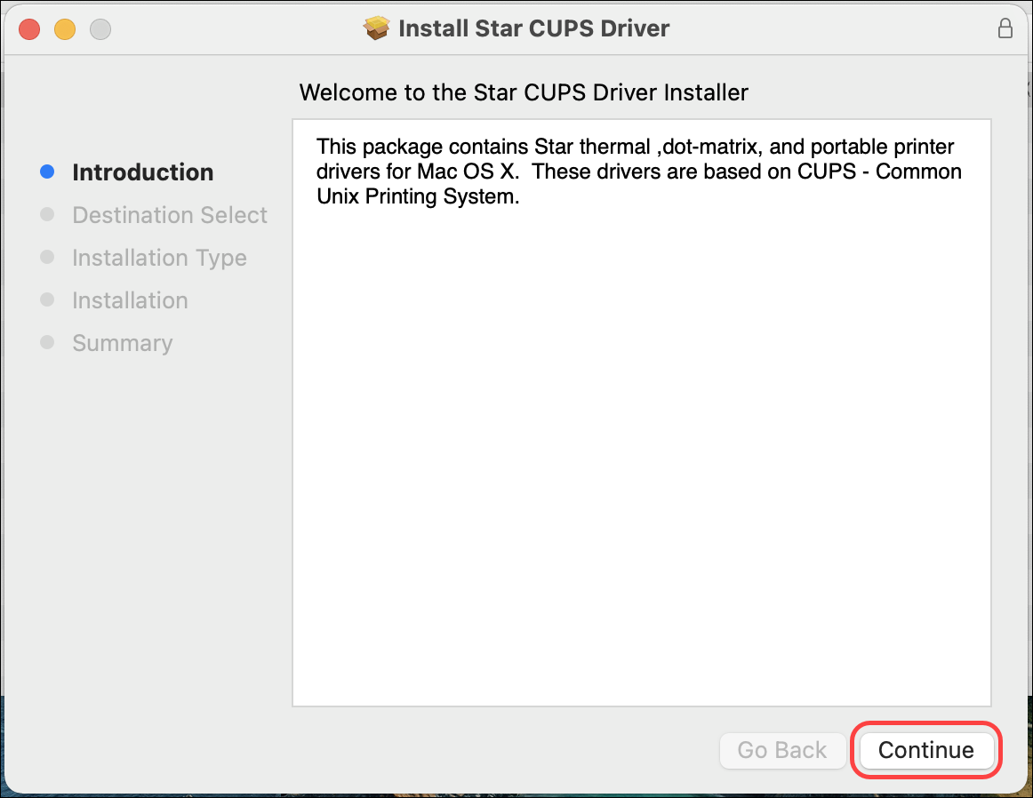 Receipt Printer setup for Mac (Booker)