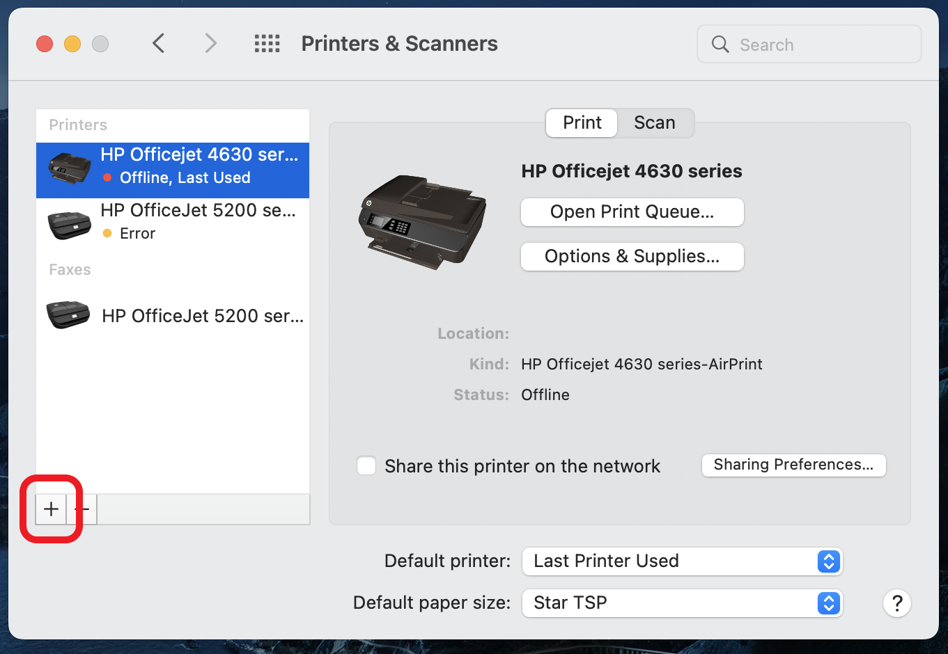 Receipt Printer setup for Mac (Booker)