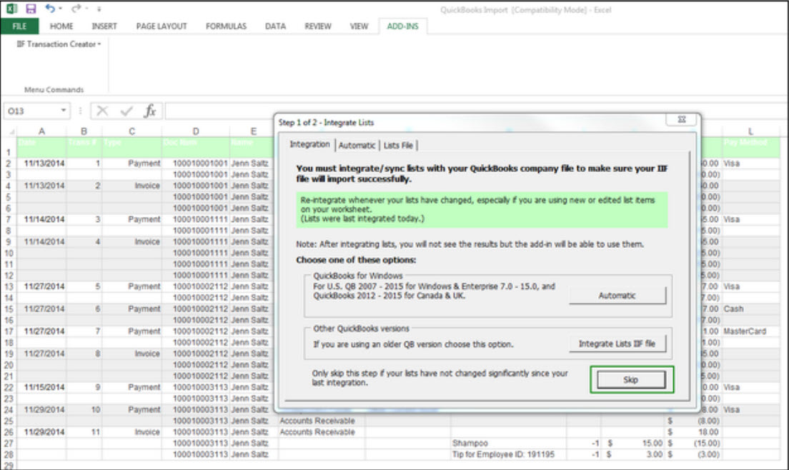 How to import sales transactions into Quickbooks (Booker)