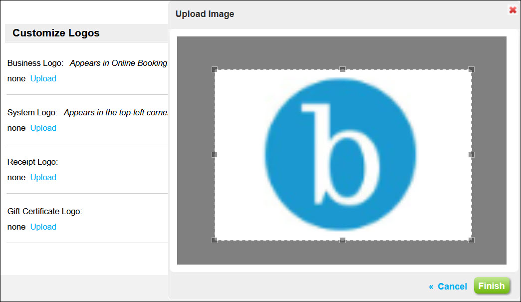How to customize your logos and banners (Booker)