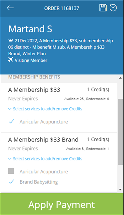 How to apply multiple membership benefits to an order (Booker Version 2)