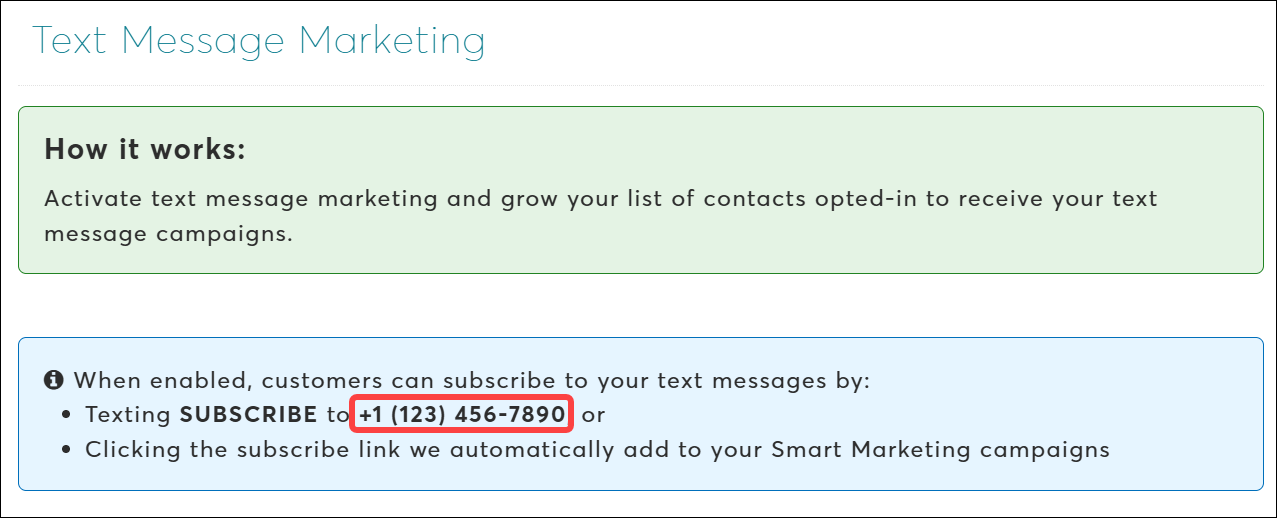 Marketing Suite: How customers opt-in to receiving texts (Booker)