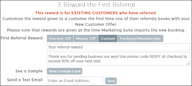How to set up your referral program (Marketing Suite)