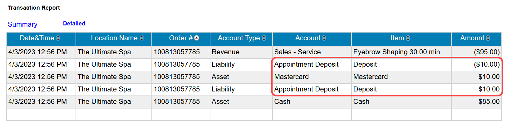 Transaction Report (Booker)