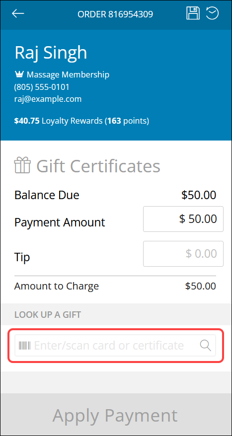 How to redeem Gift Certificates & Gift Cards (Booker Version 2)