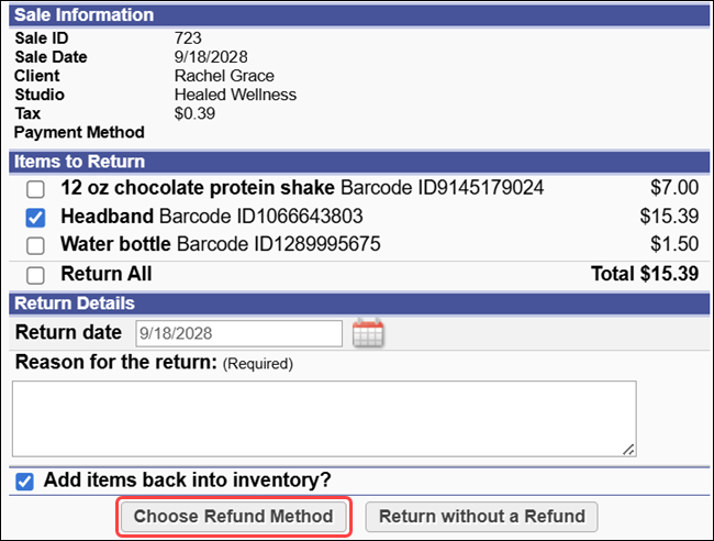 How to process line-item returns