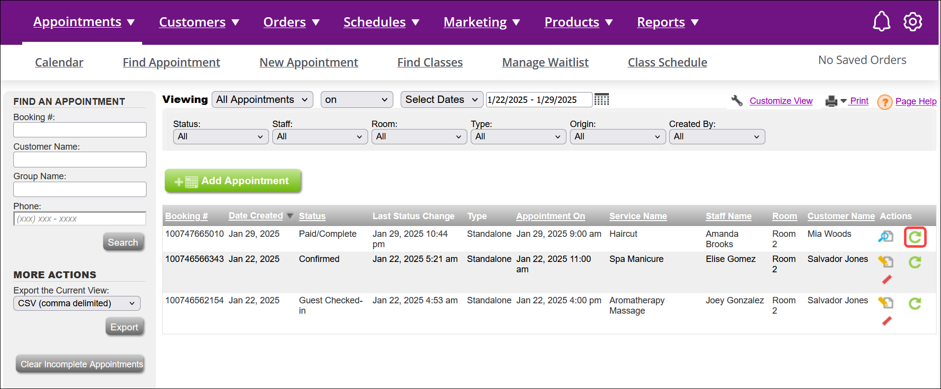 Pre-booking and rebooking appointments: Overview & FAQs (Booker Version 1)