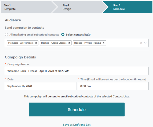 How to set up campaigns (Marketing Suite)