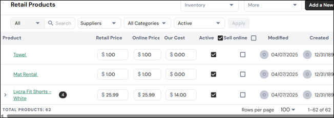 How to create links to specific products