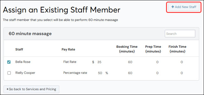 How to add staff members