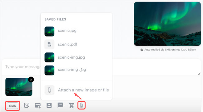 How to send images and files (Messenger[ai])