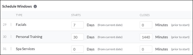 Appointments: How to set up Schedule Windows