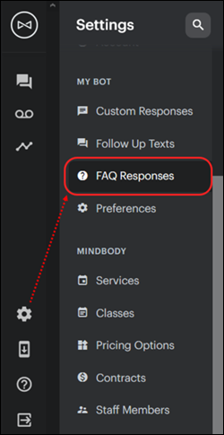 How to setup and manage FAQ responses (Messenger[ai])