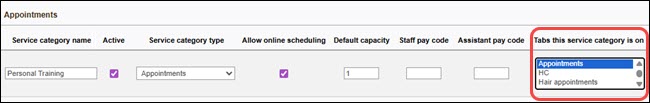 Client View Settings screen