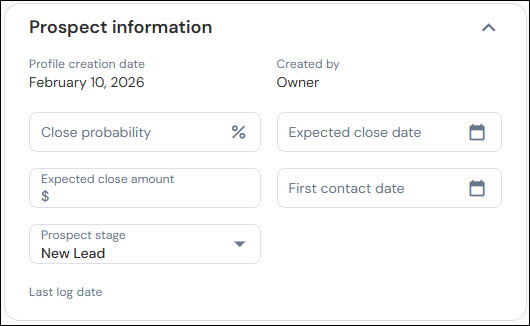 How to enter prospects