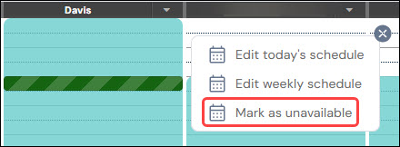 How to create a more flexible unavailability schedule for staff