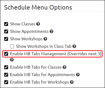 Tab management (branded app)