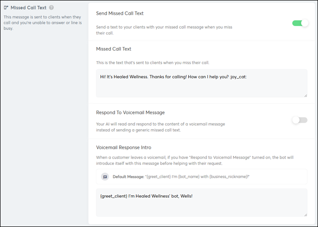 Custom responses (Messenger[ai])