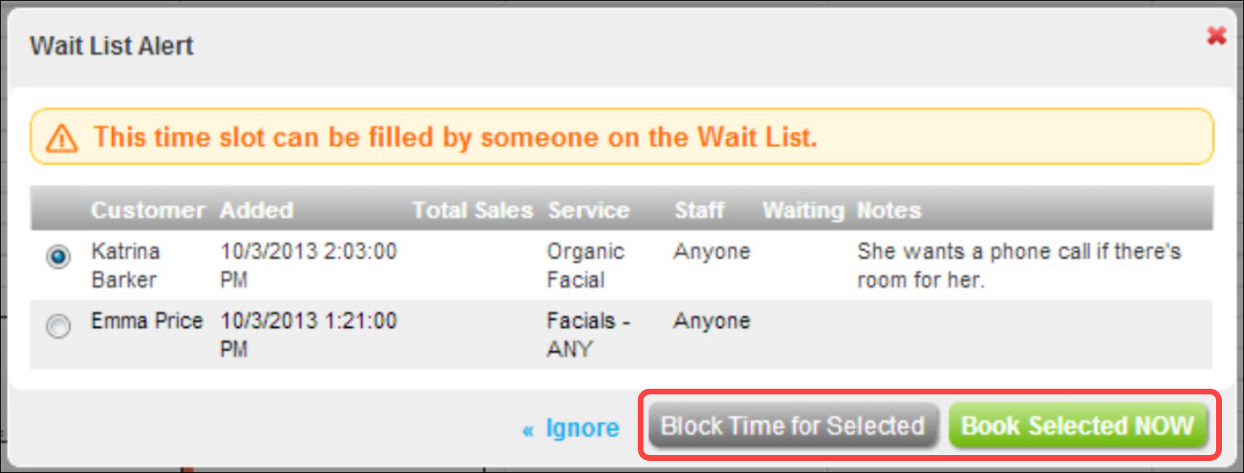 Walk-ins and Waitlists: Overview & FAQs (Booker)