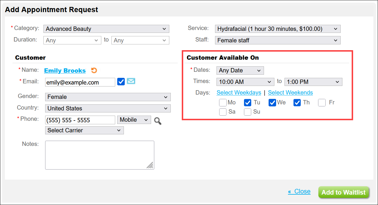 Walk-ins and Waitlists: Overview & FAQs (Booker)