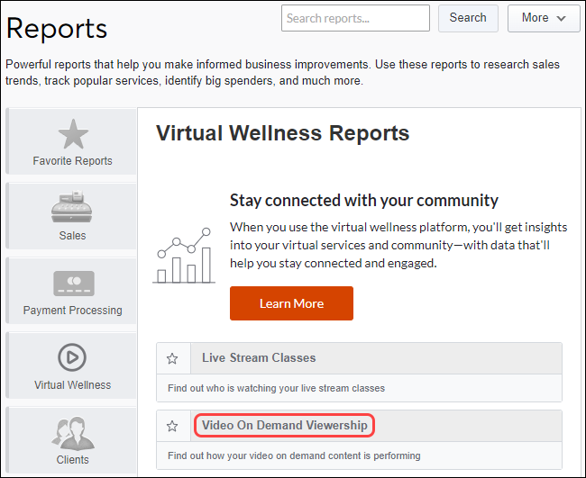 Viewership report (on-demand video)