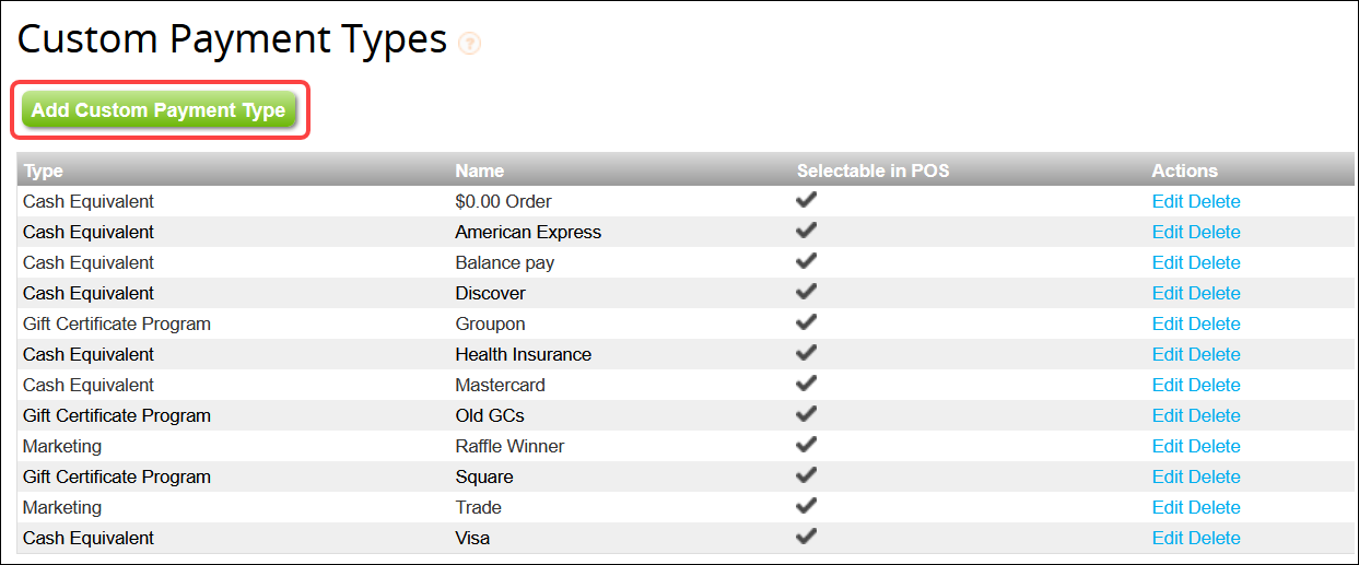 Custom Payment Types: Overview & FAQs (Booker)