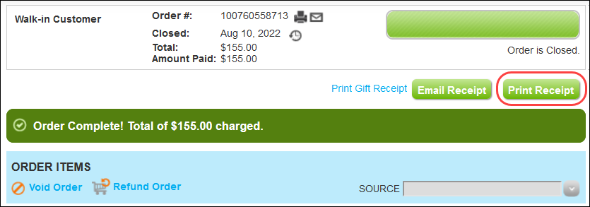 How to take payment and complete an order (Booker Version 1)