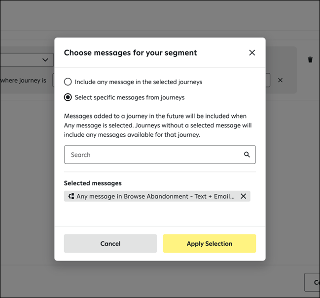 Create a dynamic segment (Attentive SMS & Email)