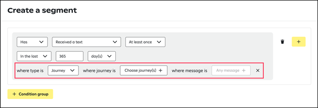Create a dynamic segment (Attentive SMS & Email)