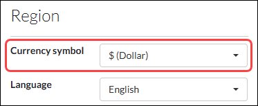 How to manage widget languages and currency symbols (branded web widgets)