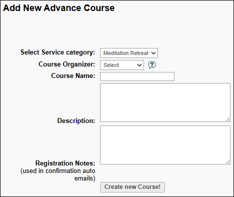 Advance Course Management